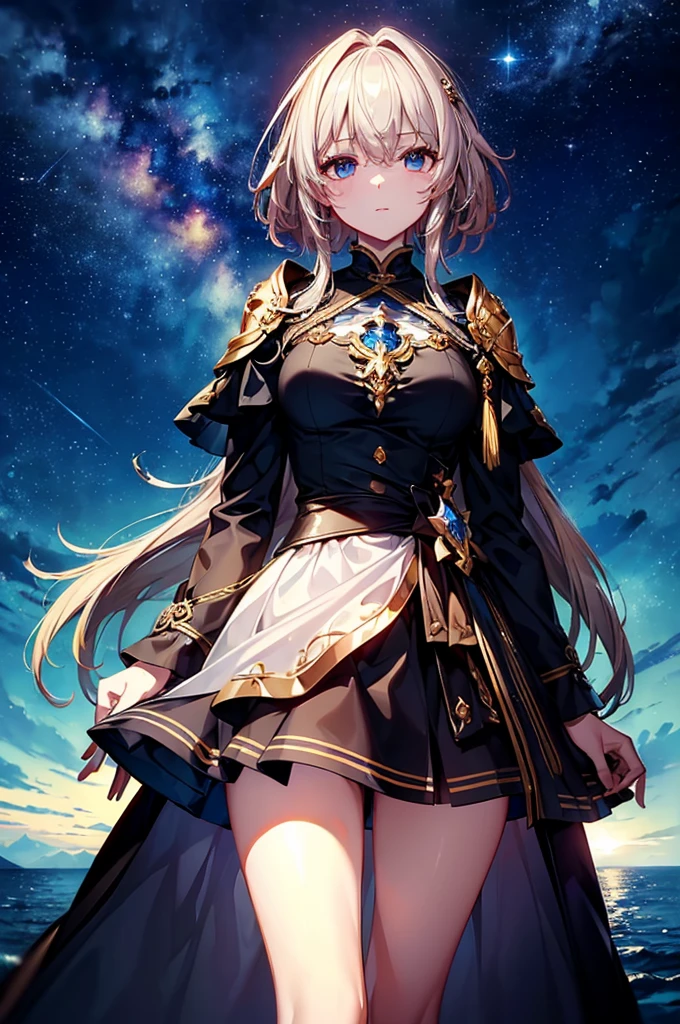 (((masterpiece)))、(((top-quality)))、((ultra-detailliert))、More than darkness, Deeper than night, Wander the Sea of Chaos ,Golden Dark King