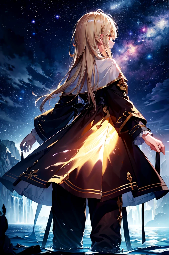 (((masterpiece)))、(((top-quality)))、((ultra-detailliert))、More than darkness, Deeper than night, Wander the Sea of Chaos ,Golden Dark King