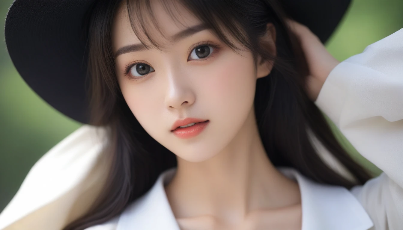 8K, Ultra-high resolution, Highest quality, masterpiece, 三分割法によるphotograph,Surreal, photograph, 1 Girl, (:1.3), pretty girl, Cute face, Beautiful eyes in every detail, 細かくdetailedに,masterpiece,One Girl:1.2, Japan Female Announcer,cowboy shot,from below,Fearful expression,Black Hair,Messy hair,middle ages, witch,I don't wear a hat,Realistic Skin, Perfect and beautiful face ,完璧でCute face, Skin with attention to detail, Perfect limbs、Narrow waist、Thin legs),Looking at the audience、beauty,Long neck、(((Ideal body type))),A cup small breasts :2,Portraiture:2,Perfect Anatomy,鮮明なdetailed,detailed,Surreal,Light and shadow,darkness