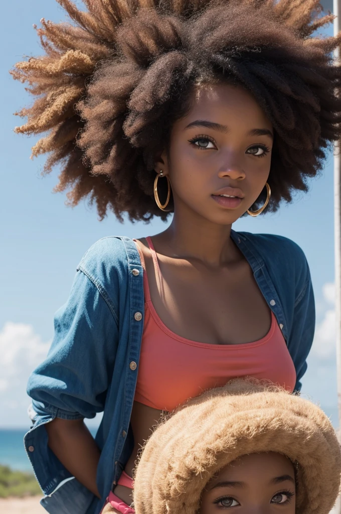 afro girl