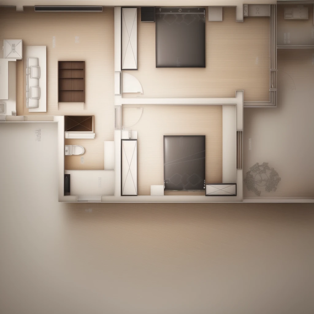 House plan with living room and kitchen, flat 2 d, 256x256, 2 5 6 x 2 5 6, Computer Aided Design, 建筑Floor Plan, Floor Plan, Floor Plan, Building Plans, 2 d autoComputer Aided Design, 2 0 5 6 x 2 0 5 6, Apartment Design, Housing, layout, autoComputer Aided Design, 2 d image,Wall furniture has a sense of light and shadow
