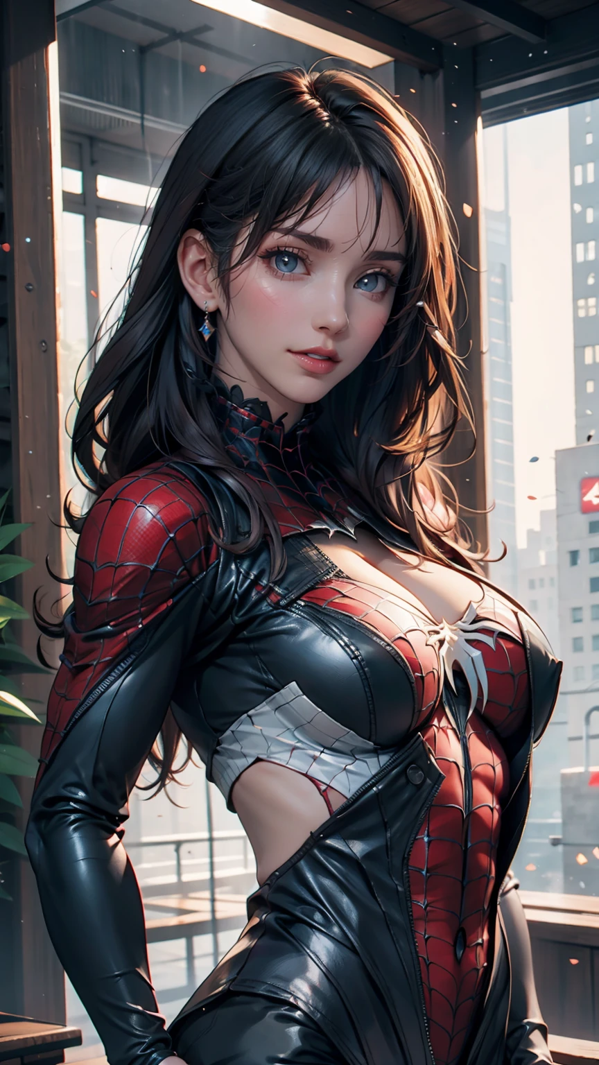 Female Spider-Man - Spider-Man and Spider-Man in the Dark City, Spider-Verseアートスタイル, into the Spider-Verse, Spider-Verse, Spider-Verse, Futuristic style spiderman, A Thousand Morals!!!, 3840×2160, 3840x2160, A Thousand Morals, High Quality 4K Wallpaper, Rendered with sfm, Highly detailed rendering