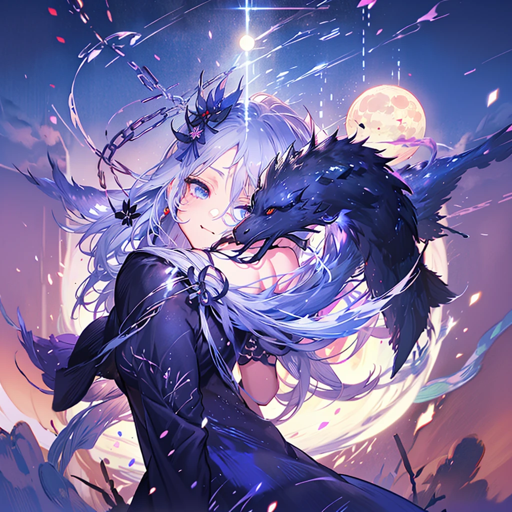 (White heir Shot heir Whole body)
((Japanese SAMURAI Girl))
KATANA
Death Clothes Dress
Shiny earrings Bathed in light
((Dark side Sad and Insanity faice ))
Shadow Aura Confetti Particles of light
(((Big Fullmoon )))
Catch the wind Light