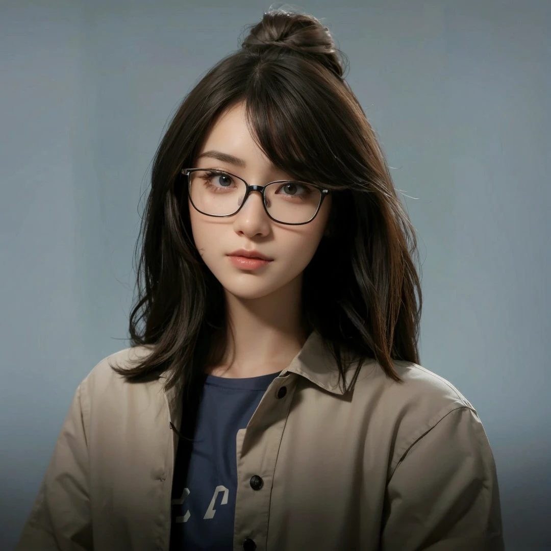 Change the body with beautiful female body wearing white t-shirt