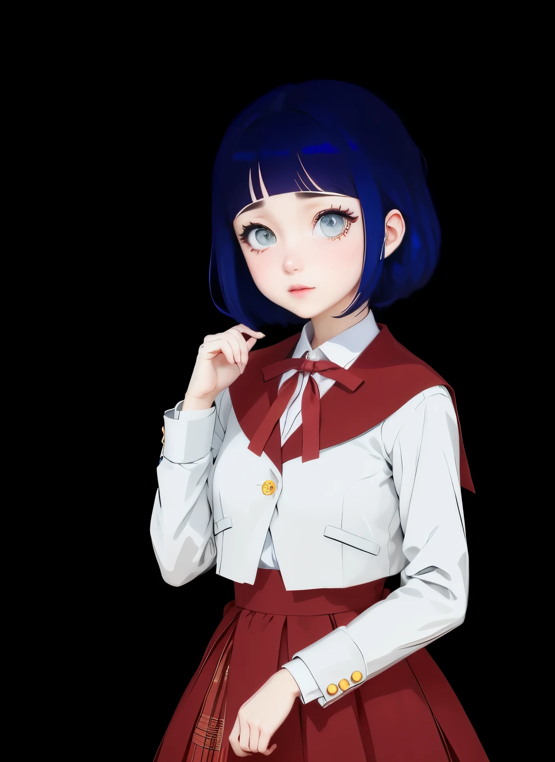 anime girl with red tie, anime look of a beautiful girl, hinata hyuuga, gapmoe yandere, akane owari danganronpa, anime moe art style, I'm going to make fanart too, anime look of a young girl, must tear from the overlord, Yaoi Kasuma, Shirabii, anime young man