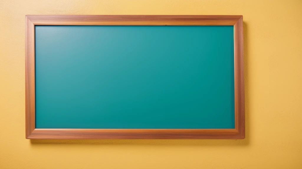 A whole empty blackboard with a frame，Bright，Cool colors，No words，celadon