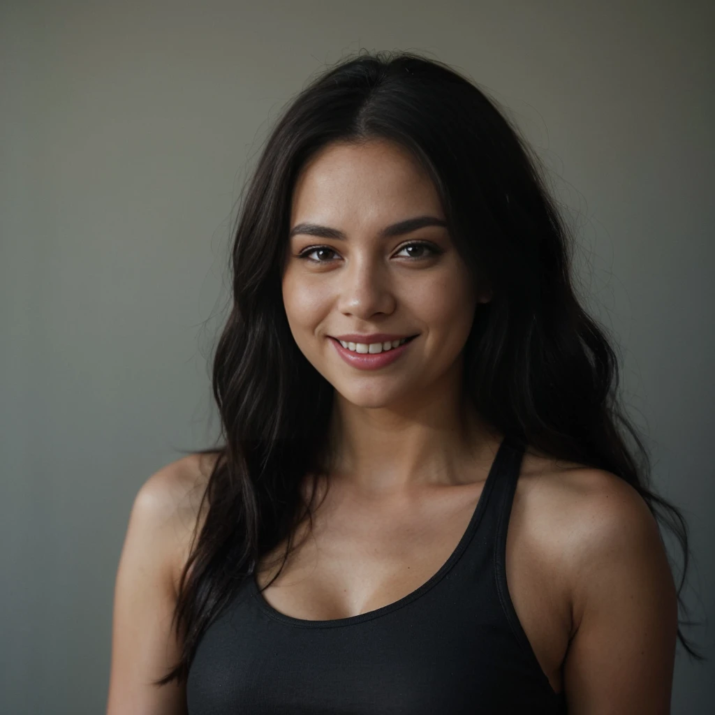 ((best quality)), ((masterpiece)), (detailed), perfect face realistic photo of beautiful woman with long dark brown hair, Russian, influencer, light freckles, dark brown eyes, big lips, no makeup, instagram, wearing a black top and black pants, inspired by Alexander McQueen, baroque, very detailed intricate details, upper body close up, see through dress, 2 0 2 0 fashion, beautifull, sequin top, gothic dress, how pretty, cutout, detailed dress
