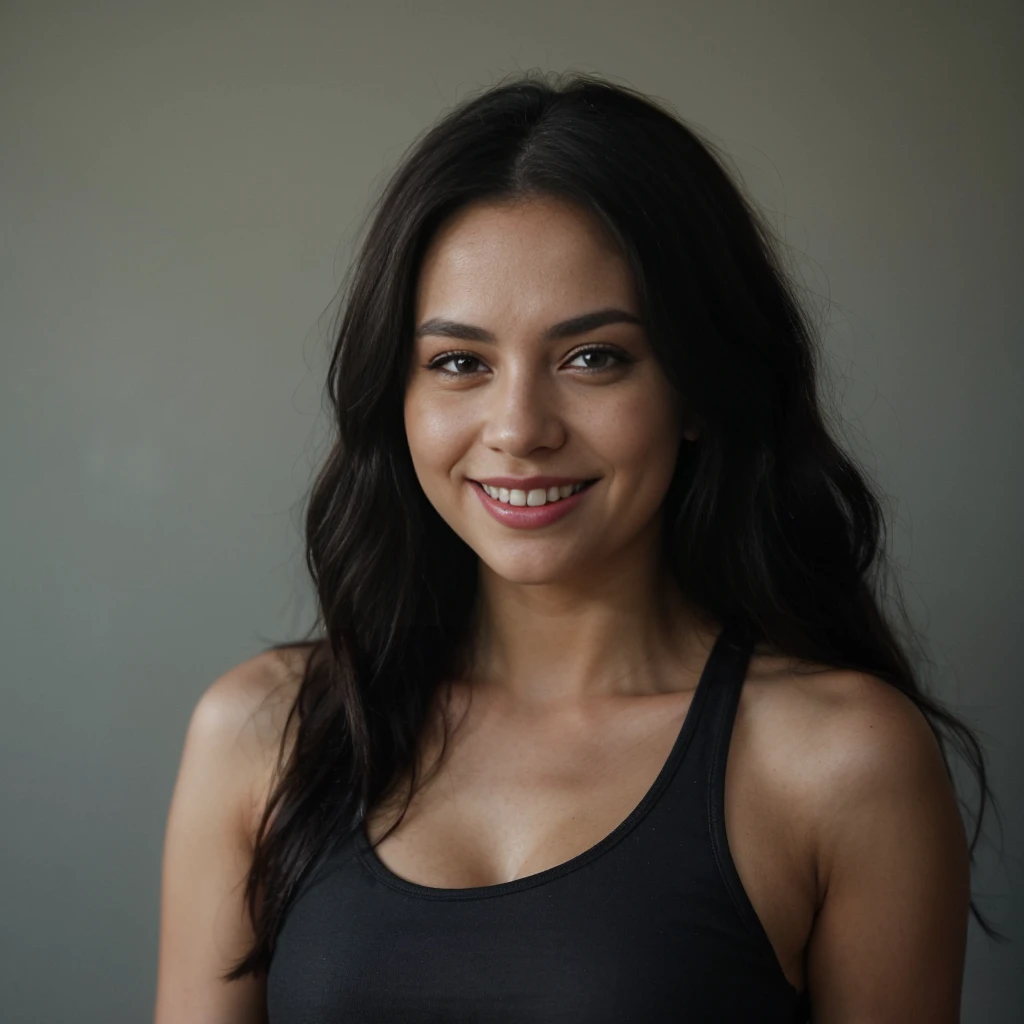 ((best quality)), ((masterpiece)), (detailed), perfect face realistic photo of beautiful woman with long dark brown hair, Russian, influencer, light freckles, dark brown eyes, big lips, no makeup, instagram, wearing a black top and black pants, inspired by Alexander McQueen, baroque, very detailed intricate details, upper body close up, see through dress, 2 0 2 0 fashion, beautifull, sequin top, gothic dress, how pretty, cutout, detailed dress