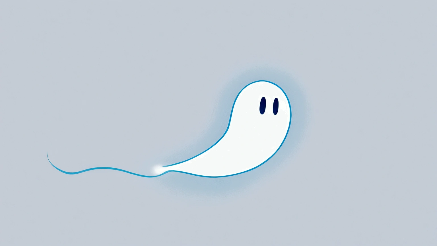 blank white background, simple, minimalist, gradient, introspective, anime style, will-o-wisp