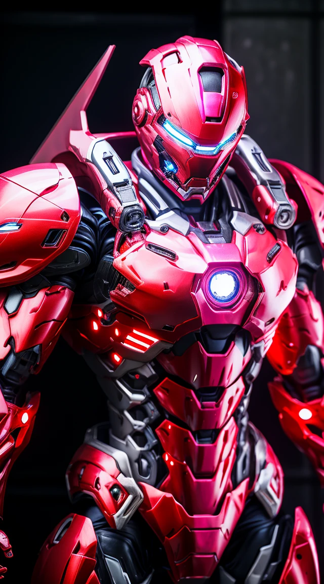 Ironman, Heavy Mecha Armor, transparent, Muscular body, On the helmet「s」mark