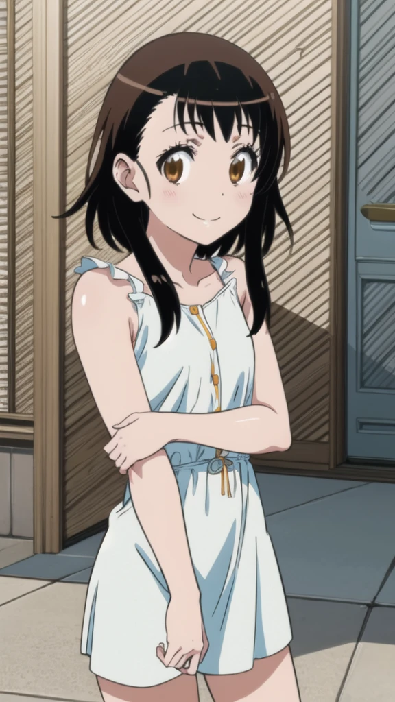 alone, One girl, Onodera Kosaki, , smile, View your viewers, , got it, Flat Color, 2D, Anime Coloring, Jagged lines,naked,naked,