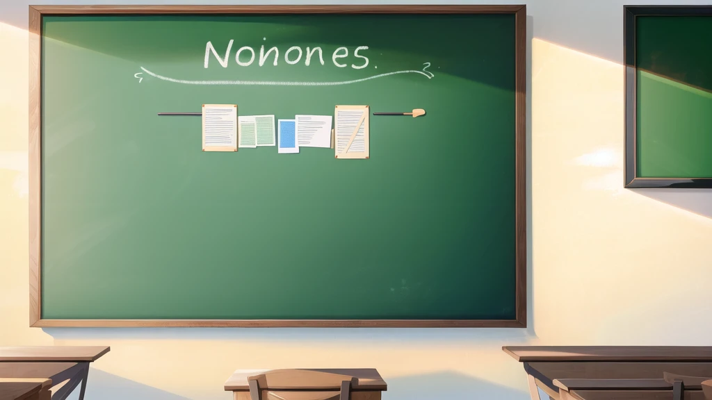 A large empty blackboard with a frame，Bright，Cool colors，No words，celadon，black background，A little note，