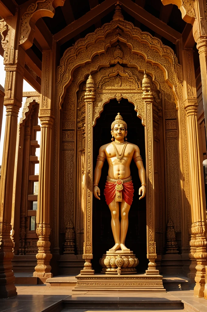 (Giant Weapon), An ancient statue, holding a huge weapon, quietly guards the entrance of a lost temple. This weapon is forged from unknown metal and engraved with complex patterns and pictographic characters. The surrounding environment is lush jungle and mysterious stone pillars, giving people a feeling of traveling through time and space, as if this statue has been guarding this place for thousands of years. Beautiful cinematic lighting, surreal, RAW photo, color graded, dynamic movement, captivating chiaroscuro, (special effects:0.1), full body, award-winning, cinematic still, emotional, vignette, dynamic, vivid, (masterpiece, best quality, photorealistic, Professional, perfect composition, very aesthetic, absurdres, ultra-detailed, intricate details:1.3)