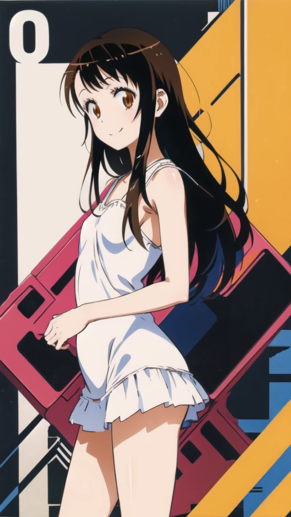 alone, One girl, Onodera Kosaki, , smile, View your viewers, , got it, Flat Color, 2D, Anime Coloring, Jagged lines,naked,naked,
