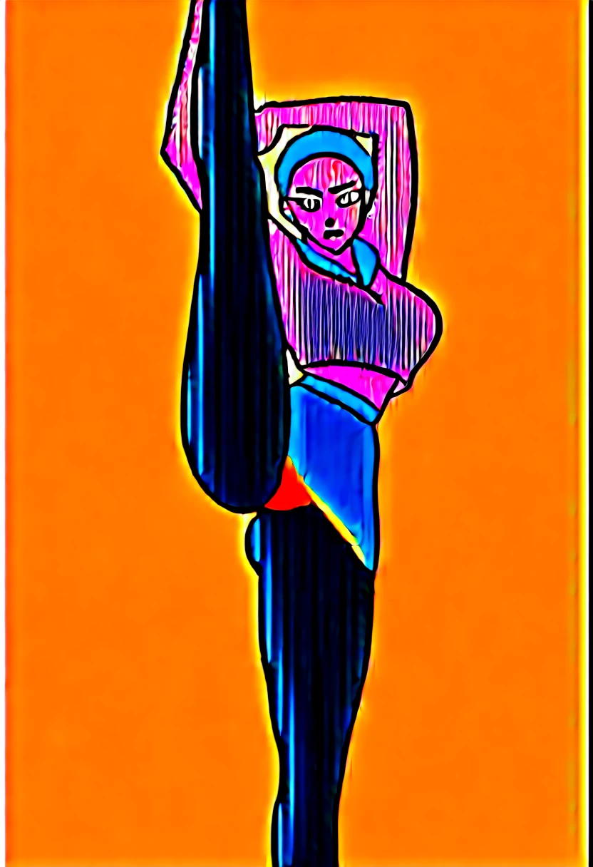18-year-old,shiny navy hair,short hair,Parted bangs,Yellow Eyes,Large Breasts,Small waist,Big Ass, See-through sailor suit,Navy blue mini skirt,Ultra-thin black pantyhose,Red sexy underwear through pantyhose,Torn pantyhose, ,standing split,Penetration Sex,I have sex out of necessity,Serious face,Expressionless,Looking down on your sexual partners,(((In my mind, I was desperately trying to hold back my orgasm.,I want to climax quickly)))