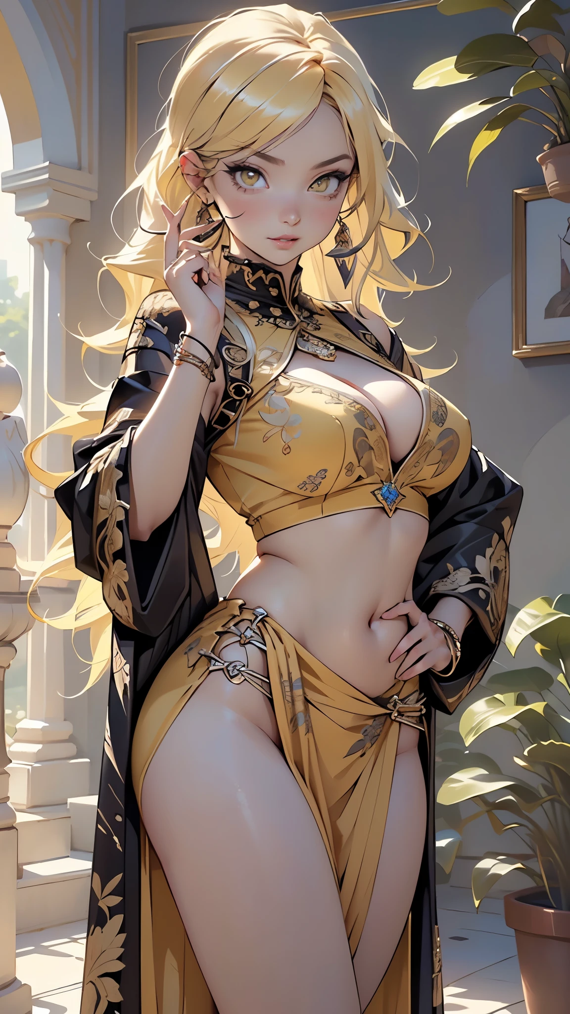 1 girl huge big ,Greek Goddess,Delicate and beautiful face,Blonde,Various Hair Styles,Garland Crown,Ample breasts,Uneven buttocks,Greek clothing,Tulle covers the chest,Perfect balance, Garment Details,cinematic Lighting, Film Grain, contrast of Light and darkness, 8k, masterpiece, Very detailed, Attention to detail,Lift your butt, From below, (((nice: 1.4)))、Openwork decoration, 30~40 years, full body shot, Mature Woman, 魅惑的なsmile, Thick lips, Plumpとした唇, blush, Looking at the audience, Provocative expression, Short Hairstyles, Cleavage, Plump、Curvy Hips、Attractive face、Mischievous face、An inviting gaze、Expressing emotions、niceなアクセサリー、26k wallpapers,Openwork decoration,(((An elaborately decorated long dress)))、Big Breasts, Are standing, Cowboy Shot, Looking at the audience, (masterpiece:1.3), (High resolution), (8k), (Very detailed), Perfect Face, eyeも顔もnice, (one person)、美しいeye、(((The best long dress))),(((An elaborately decorated long dress)))、colored feather, Precious metal jewelry, coloredFlowers, particle, Light, (1 girl:1.3),(Fractal Art:1.1),(colorful:1.1)、(Flowers:1.3), (Dynamic pose), (Abstract background:1.3), (Shiny skin), (((Many colors :1.2))), ,(Small earrings:1.4), (feather:1.4)、smile、Gentle expression、full body depiction、(((ぽっちゃりbody型)))、(((解剖学的構造に一致したbodyの部位)))、Beautiful long eyelashes、バランスのとれたbody型,Perfect size for legs and arms、Fishnet tights、garter belt、(((double eyelid)))glamorous、lipstick、Shine、(Undistorted face, eye, body)、jewelry、gem、(Beautiful long curled eyelashes)、(((Balanced and beautiful breasts)))、(transparent, Exquisite skin:1.2)、(((完璧なglamorousボディー)))、Actress's face、so beautiful、かわいいsmile、Healing beauty、Flower Shower、(((完璧なeye)))、(((Moderate skin exposure)))、wear a lace shawl