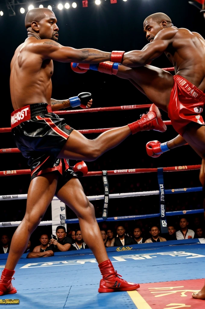 kanye train muaythai