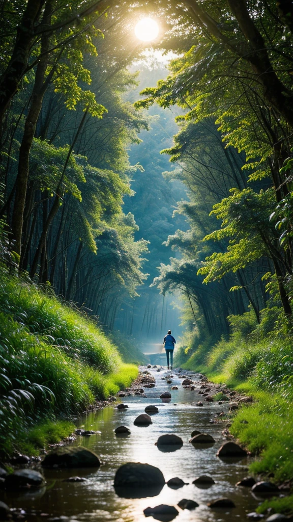 (Best quality,8K,High resolution,Masterpiece),Super detailed,(1.4 times more realistic),buzzer,Moonlight,Beautiful ,Dense forest,scary,scary,money,Speciality Happy, children Laughing in the rice fields, cicadas chirping Beautiful scenery, HDR, uhd, studio lighting, very good, sharp focus, physical rendering, very detailed explanations, major subjects, calm, quiet Calm, money light, money color moment, nature, nature beauty, ((anatomically correct))