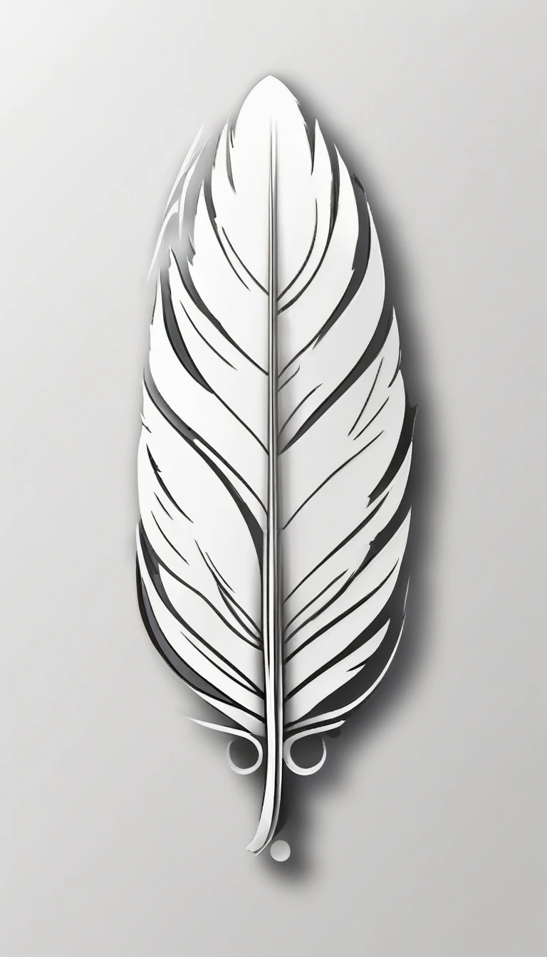 logo design of a MEMORY FEATHER for the brand “Penamemoria".