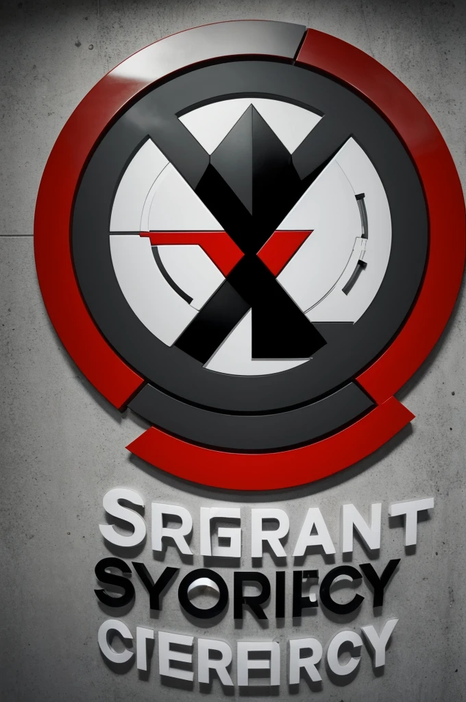 Create a logo, with light gray colors, black and red, with the letters SC in the center, for a company called Synergy Corporation, which secretly works with military weapons, military technological intelligence, genetic experimentation and viruses. But in the eyes of citizens worldwide, They were a pharmaceutical company with great prestige.