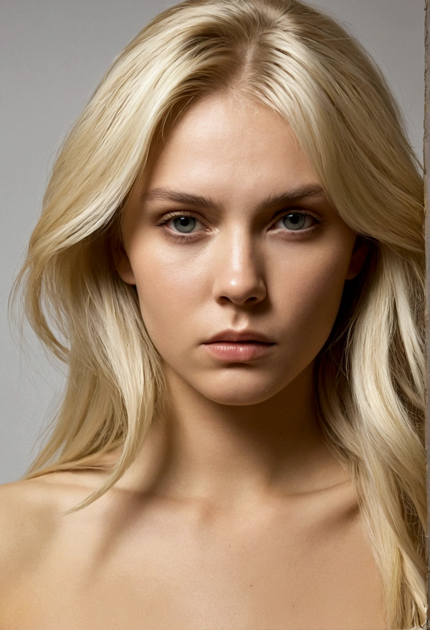 naked blonde