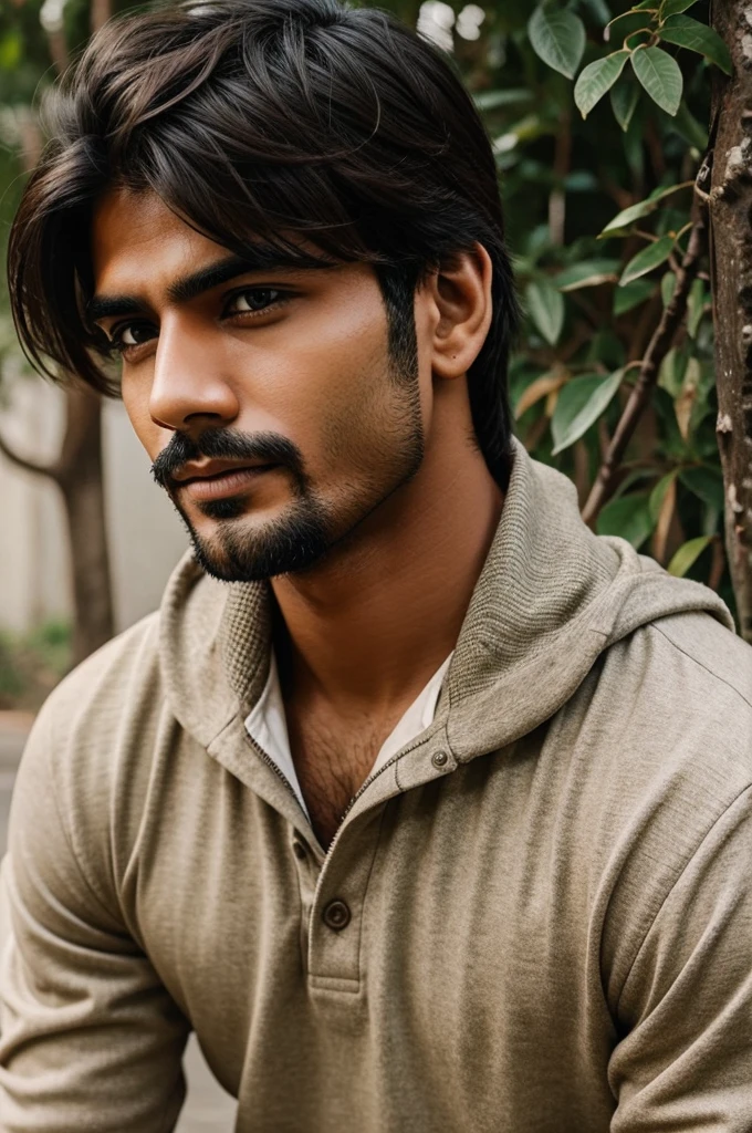Please generate a introvert men image indian