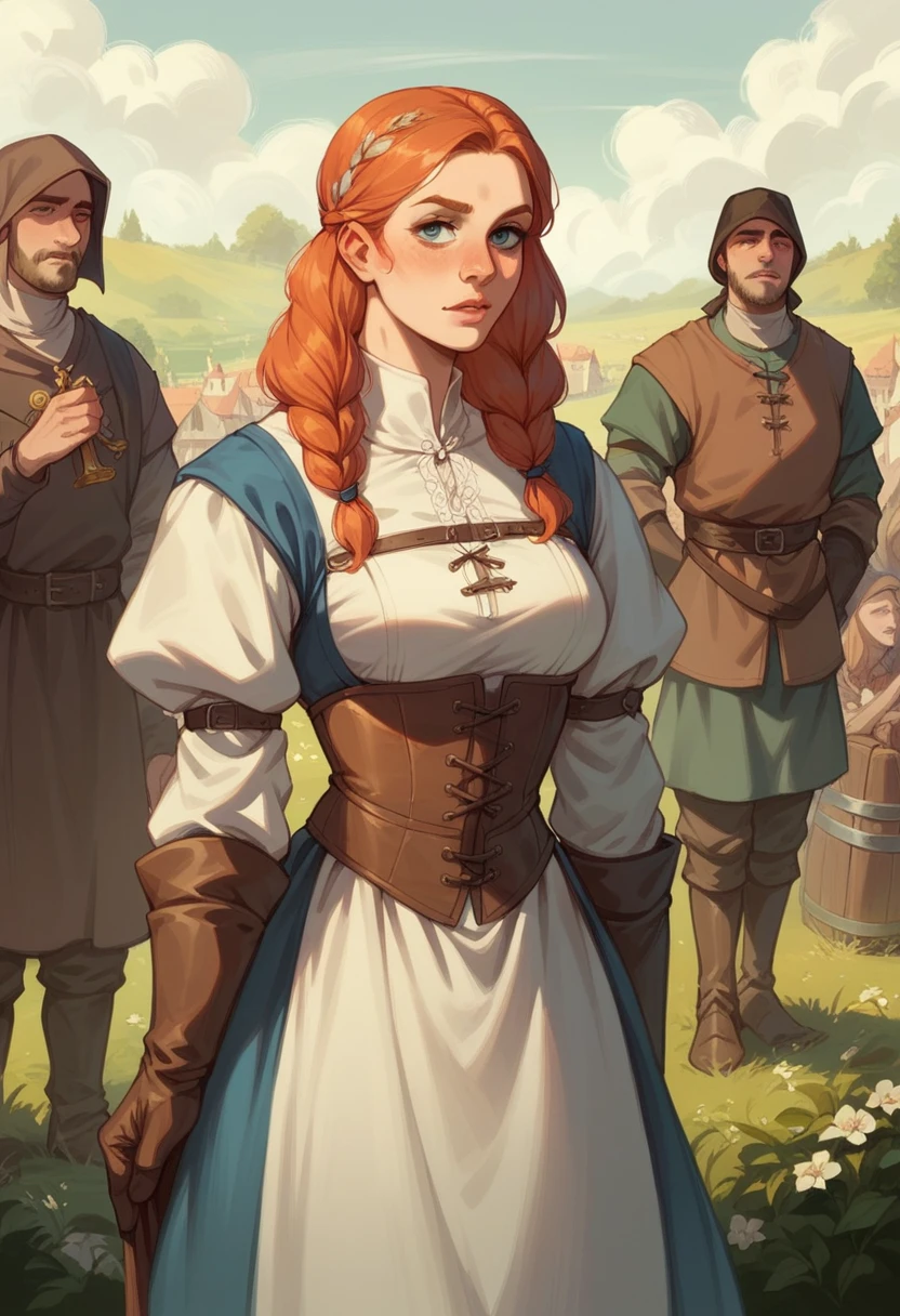 Human female noble, clothed, medieval 
