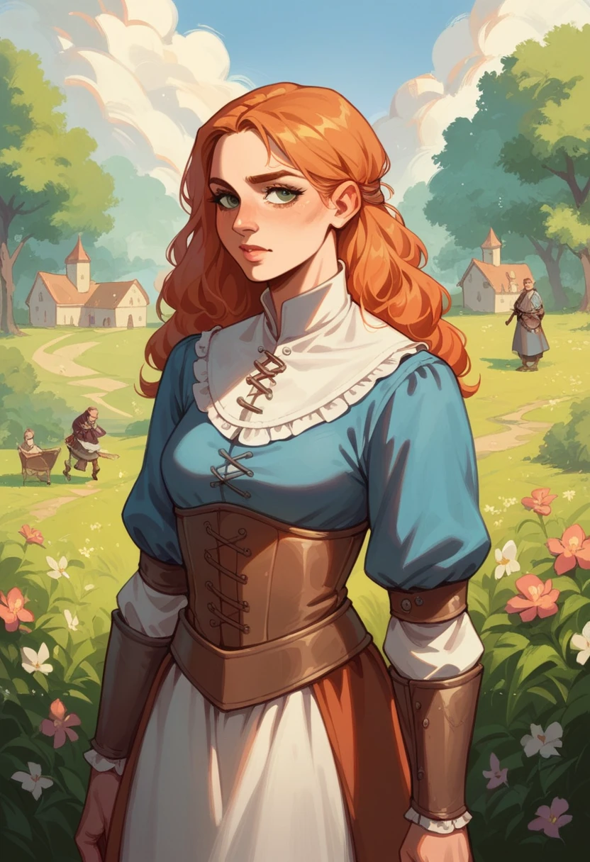 Human female noble, clothed, medieval