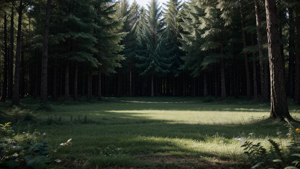 Forest background with space for an object.