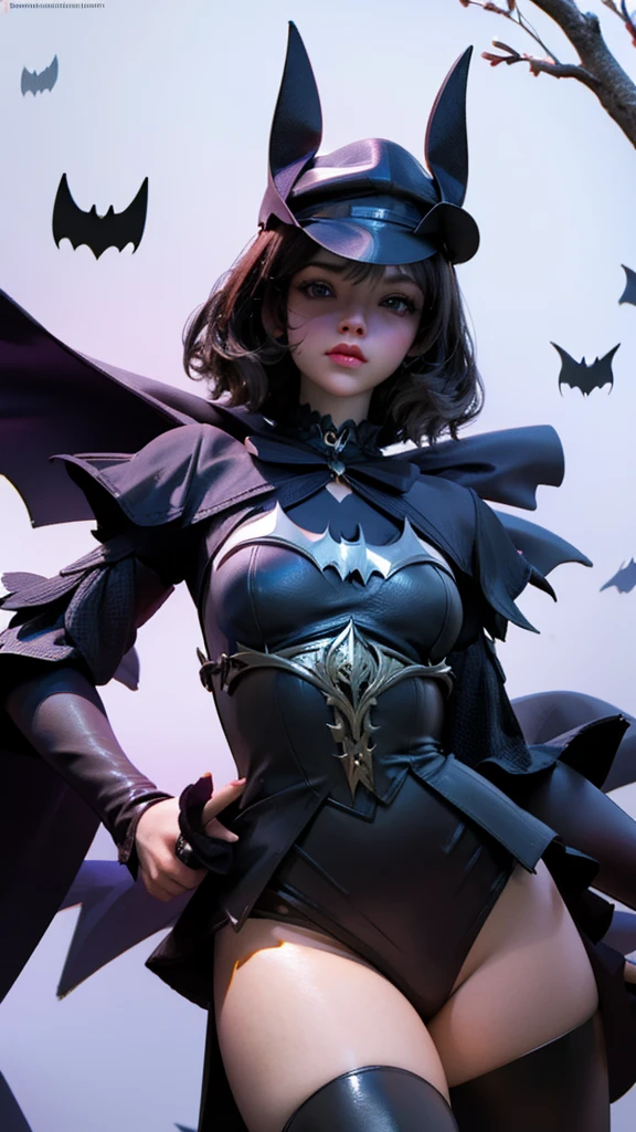 Use your imagination as a branch,Batman de cor branca fantasy,Woman, High resolution details,4K...
