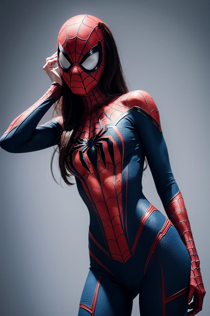 woman dressed as spider man