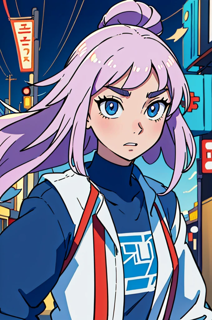 (best-quality:0.8),
(best-quality:0.8), perfect anime illustration, extreme closeup portrait of a pretty woman walking through the city