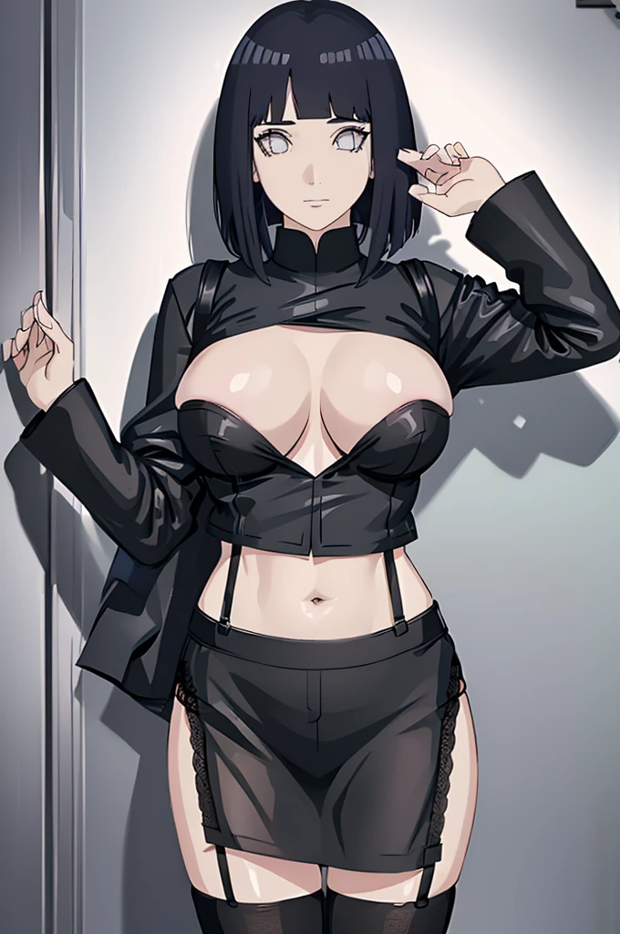 watching at viewers black suspenders Bulging big breasts walls: Black miniskirt garters Gaze Small face bangss holster Beautuful Women hands up Leg holster lying on the bed Gaze black boots panty shot