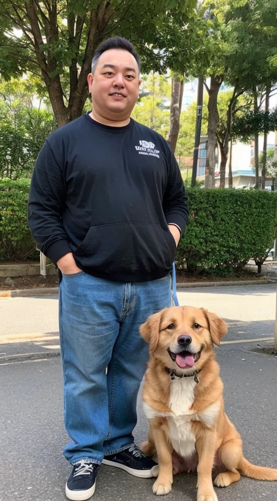 A dog as big as a human