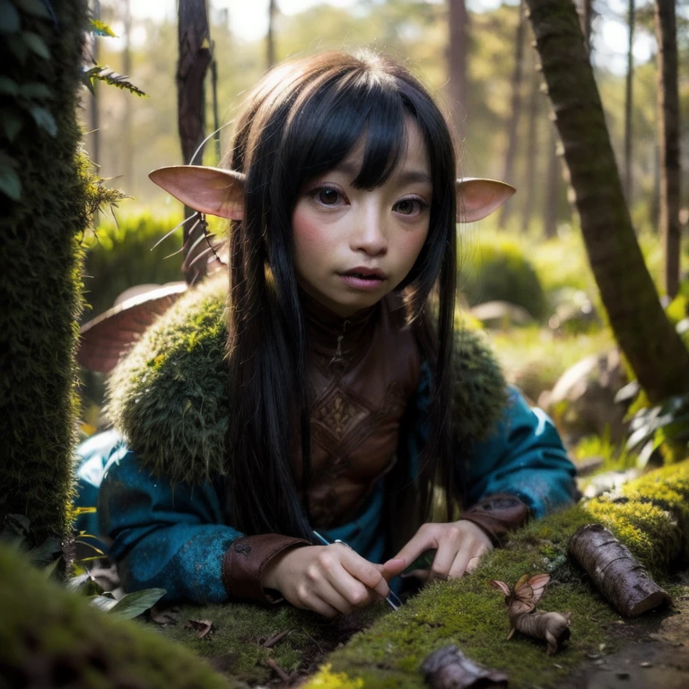 looking at viewer,
Kira,gelfling,(insect wings:1.2)
forest,fantasy,dark,fungus,moss,