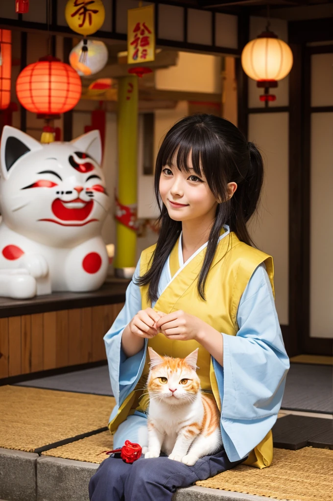 Lucky cat Japanese Style