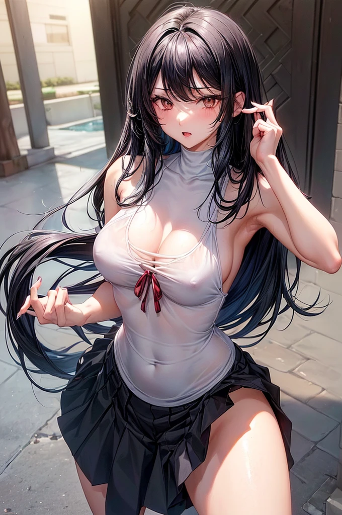 (black hair girl, loose and long(with normal, not very large breasts) (20 years) Her boyfriend puts his penis in her vagina )) ((21 year old boy, (looks like tomioka giyuu) (the boy has sex with a girl)() (the boy puts his fingers in the girl's vagina) (The boy takes his penis out of his pants to penetrate the girl in her vagina