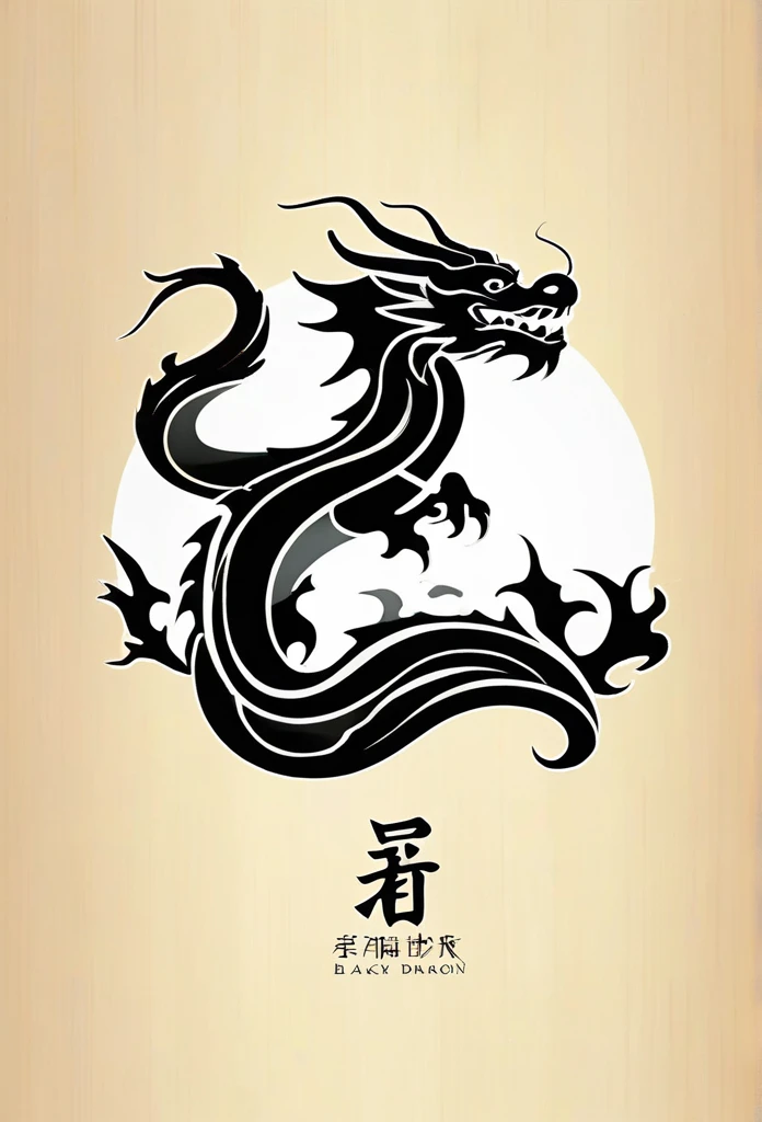 Luxury Japanese restaurant logo

The Japanese restaurant is called "Black Dragon."

A black dragon swirling and painted with a brush

White and black only

Pretty cool
chic and modern design

White background