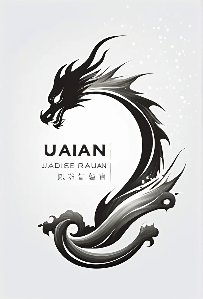 Luxury Japanese restaurant logo

A black dragon swirling and painted with a brush

White and black only

Pretty cool
chic and modern design

White background