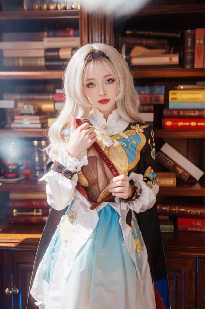 Game Art,CG Animation,Best image quality,Maximum resolution,8K picture quality,(A bust photo),(portrait),(Head close-up),(Rule of Thirds),Unreal Engine 5 rendering works,20 year old girl,((Queen)),The eyes are very detailed,(Large Breasts),Elegance and nobility,Ray Tracing,Game CG,((3D Unreal Engine)),OC rendering reflection mode,4K,Ultra-clear,Translucent lace,Fair and plump figure,Pretty Face,Glossy Gel Coat,The Queen in a luxurious dress,Gorgeous clothing,Luxurious and exquisite jewelry,Colorful makeup,Mermaid Princess,blue eyes,