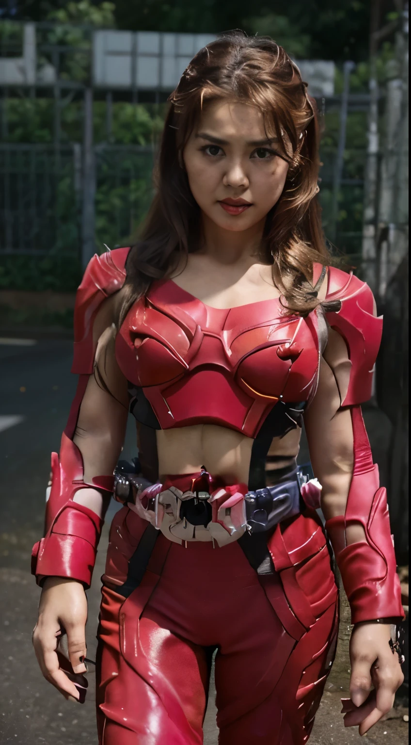 (Pink nipple), (Kamen rider Ark) Very cute and -like face, Power puff girl, Naked, Angry pose, Angry face, (((BROWN HAIR MALAY GIRL))), masutepiece, High quality, UHD 45K, Realistic face, Realistic skin feeling , A Japanese Lady, 8 yearVery cute and baby-like face, (((FLAT CHEST))), (MATRIX WORLD), ((look In front at the camera and SADNESS)), (((CUTE GIRL))), ((RED LIPS)), ((RED KAMEN RIDER SUIT)), ((CHUBBY)), ((NAKED)). Standing at the toll road