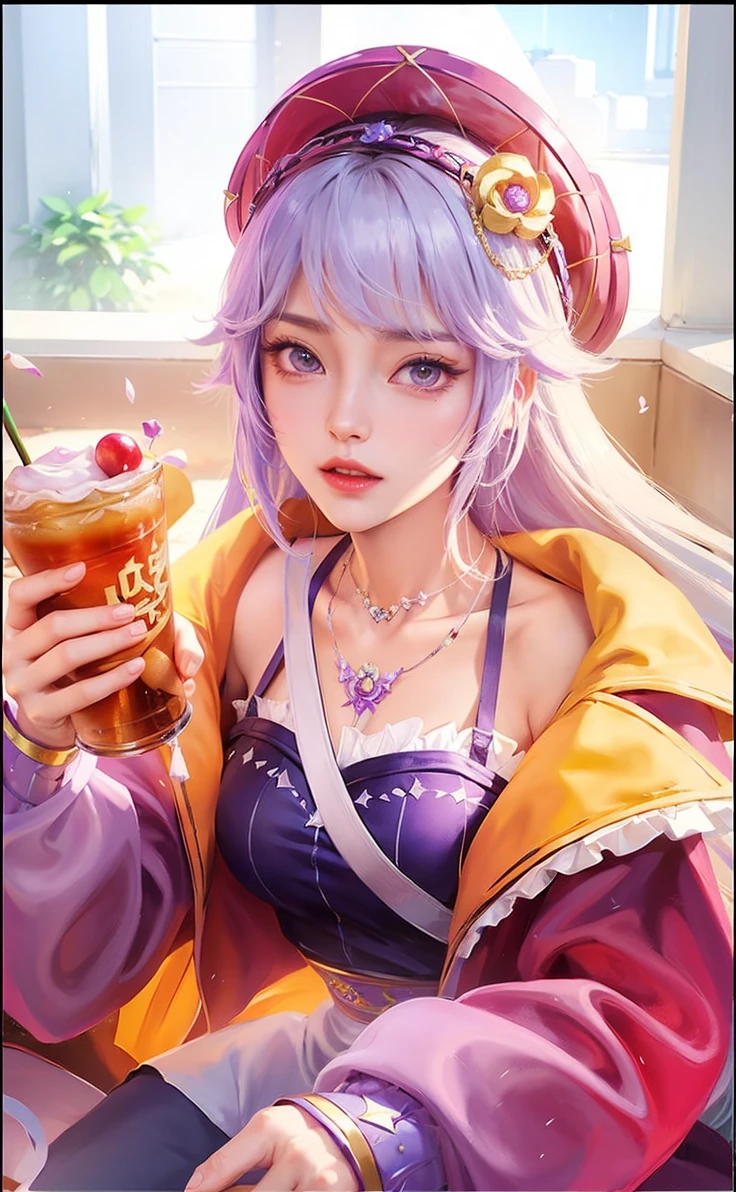 a close up of a woman with a purple and black costume, shadowbringers cinematic, 4 k detail fantasy, a beautiful fantasy empress, game cg, xianxia fantasy, xianxia hero, 2. 5 d cgi anime fantasy artwork, cinematic goddess close shot, ruan jia and artgerm, wow 4 k detail fantasy, hyperdetailed fantasy character