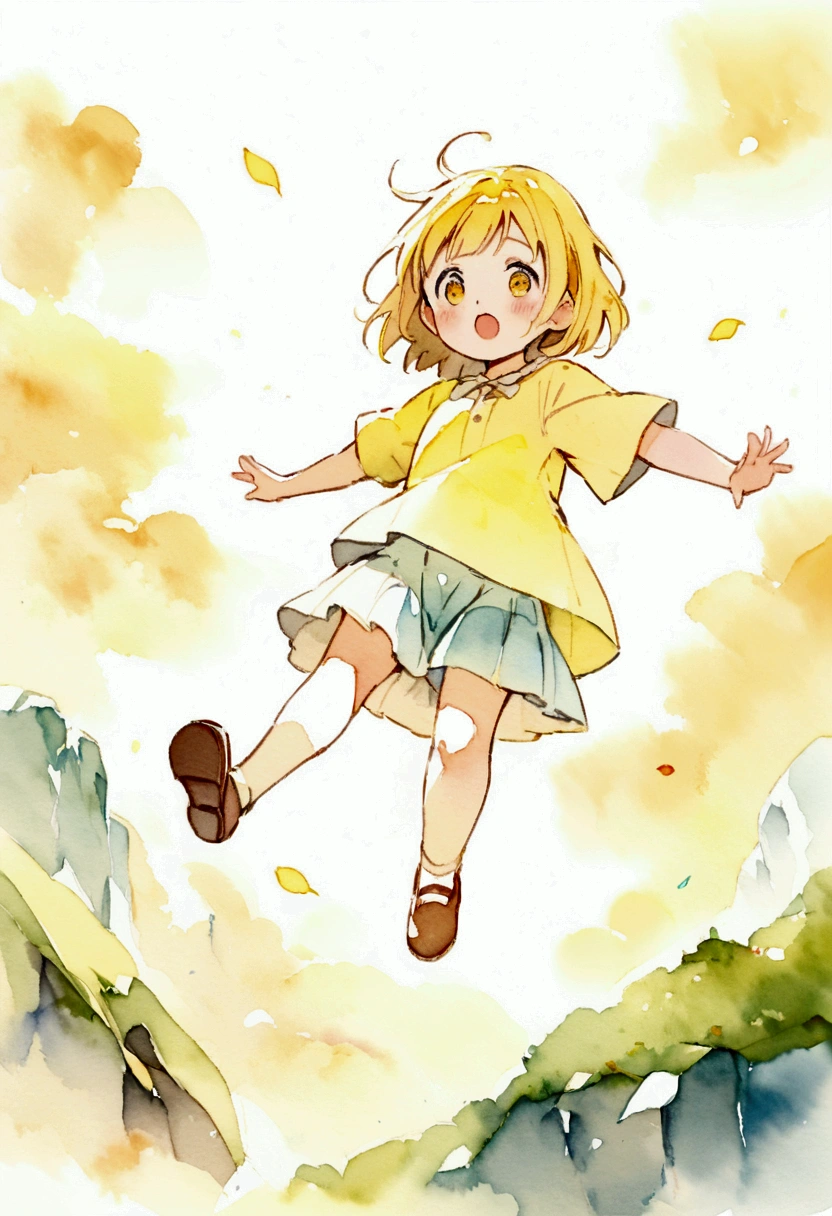 yellow(Yellow)The world of only Picture books Watercolor
