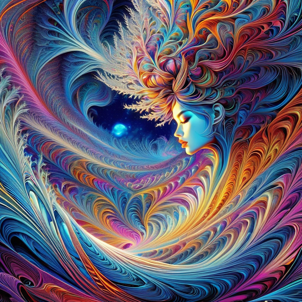 Official Art, unity 8k wallpaper, Super detailed, beautifully、aesthetic, masterpiece, Highest quality, (zenTangle, Mandala, Tangle, enTangle), (Fractal Art:1.3) , One girl, Very detailed, Dynamic Angle, Cowboy Shot, The most beautiful form of chaos, elegant, Brutalist design, Vibrant colors, Romanticism, James Jean, Robbie Dowie Anton, Ross Tran, Francis Bacon, It was freezing cold, Adrian's genius, Petra Cortright, Gerhard Richter, takato yamamoto, Ashley Wood, Atmospheric, Ecstasy of Musical Notes, I can see the flowing notes