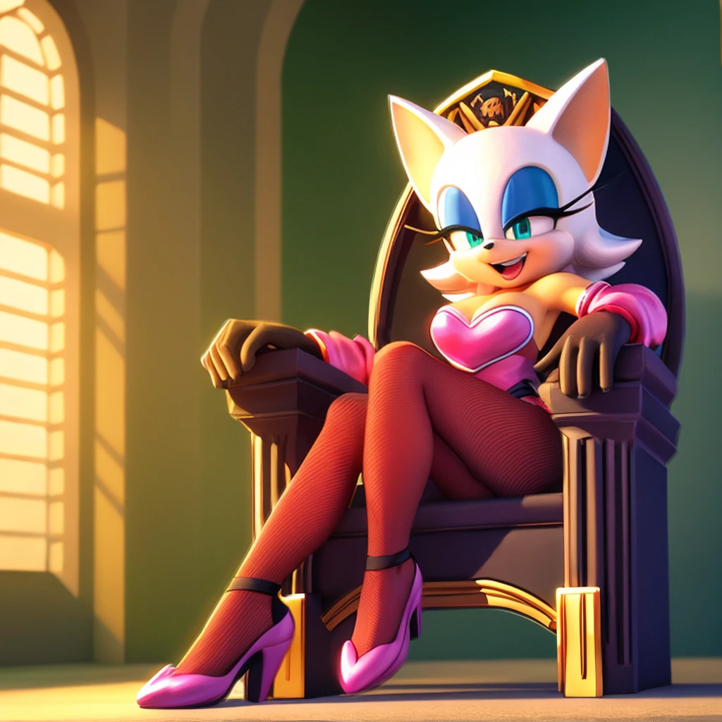 Rouge he sits on a throne and laughs Black bodystocking 