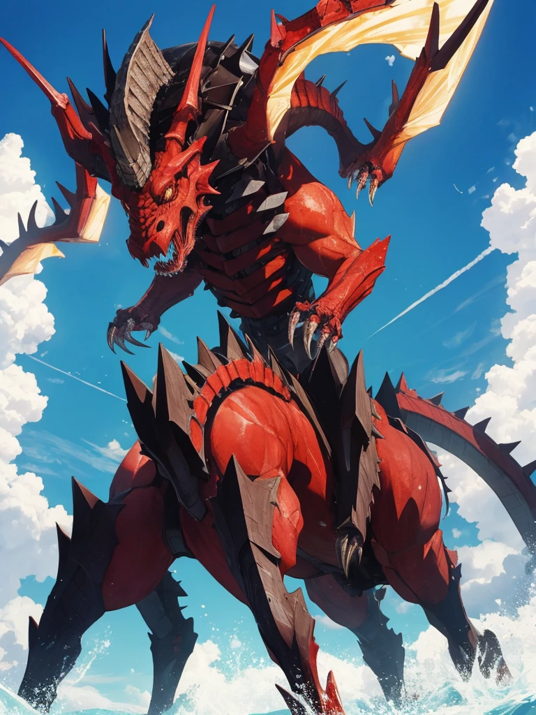 six-armed horse-shaped monster