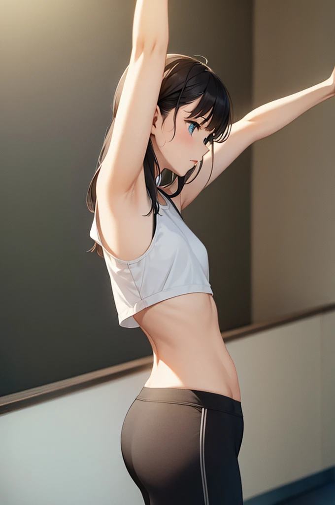 stretching