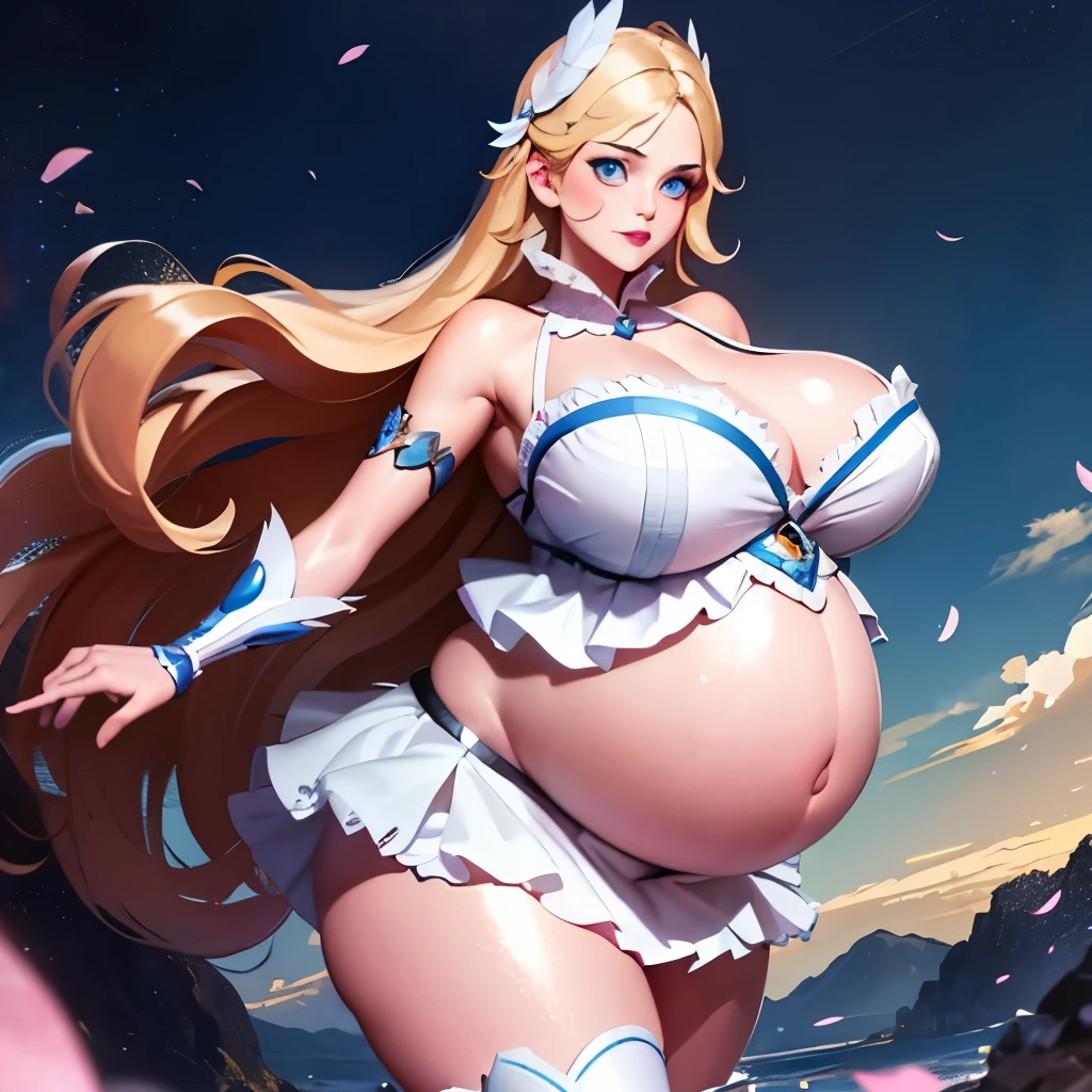 Old gold hair,Big  Bump pregnant , Big , nipple, cum,16 yl, Big pregnant Belly, Big Pregnant girl, Largest Belly of Pregnant, Huge Pregnancy Belly, blue eyes, huge 9 months Pregnancy Belly, Odette from Mobile Legends Bang Bang, pink suit