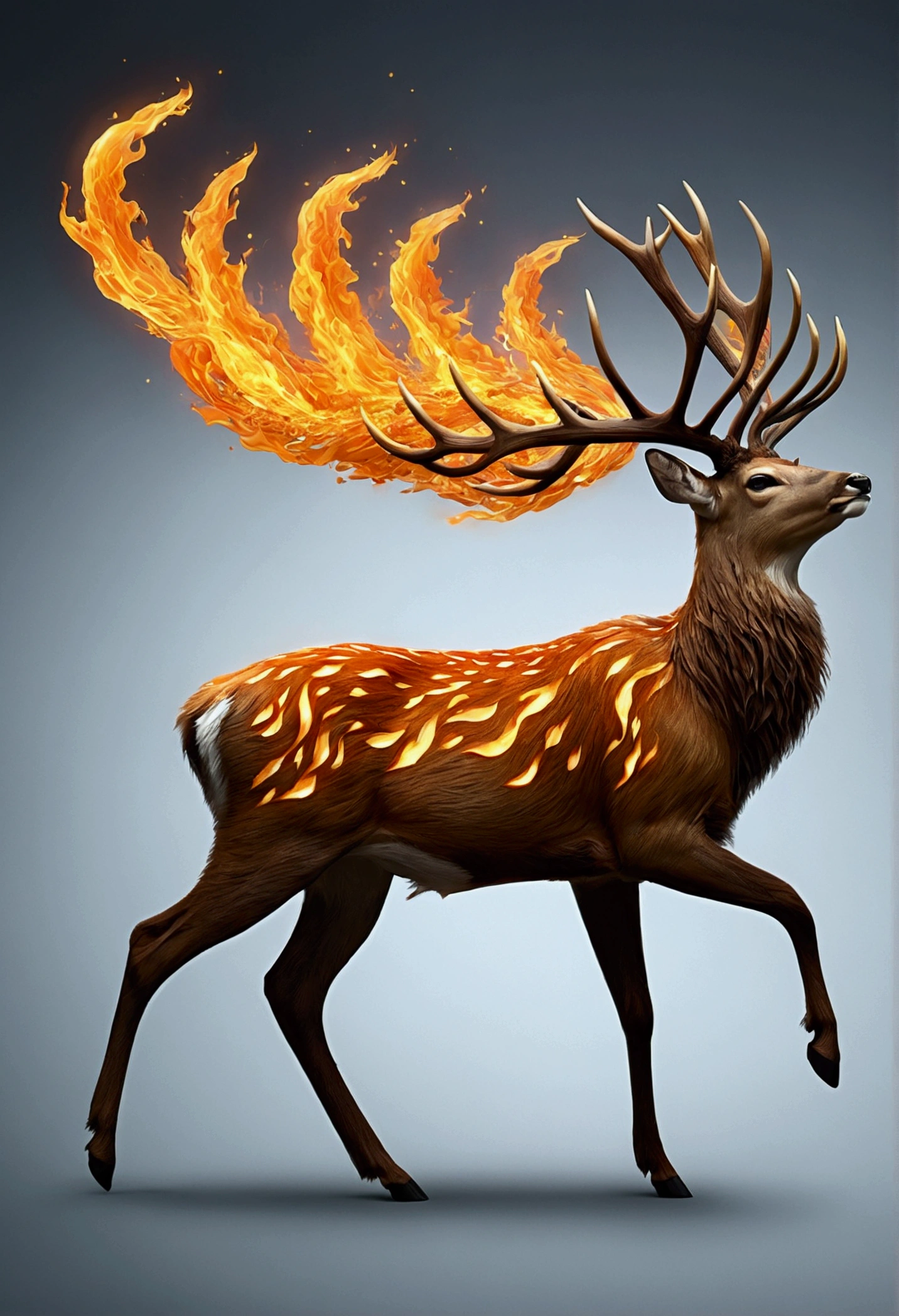 deer、Flame Tail、Flying Membrane