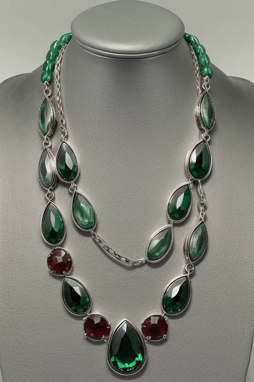 Silver wonderful jewelry great quality masterpiece, more ostentatious, great color, Green, Red